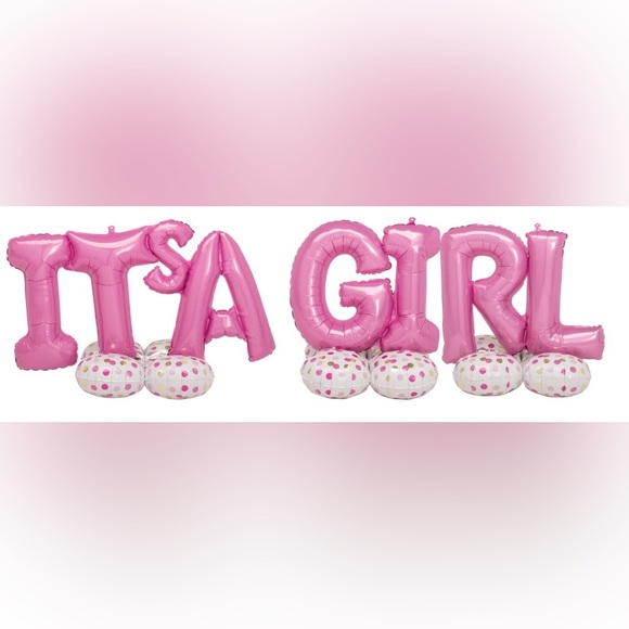 AirLoonz - Its A Girl Kit Balloon - Picture 1 of 2